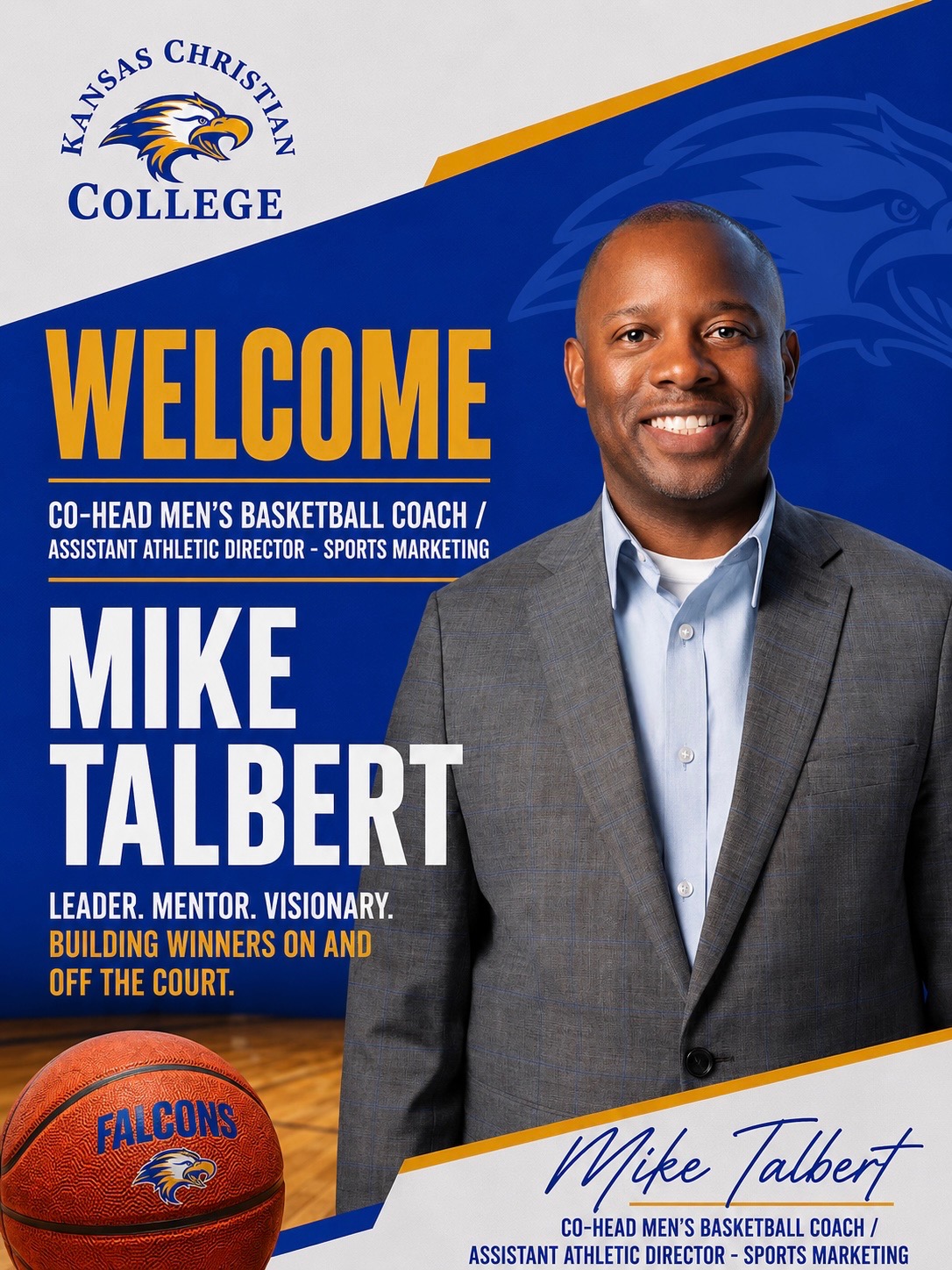 Mike Talbert Named Co-Men's Basketball Coach